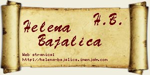 Helena Bajalica vizit kartica
